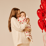 Couverture en double gaze - Coeur