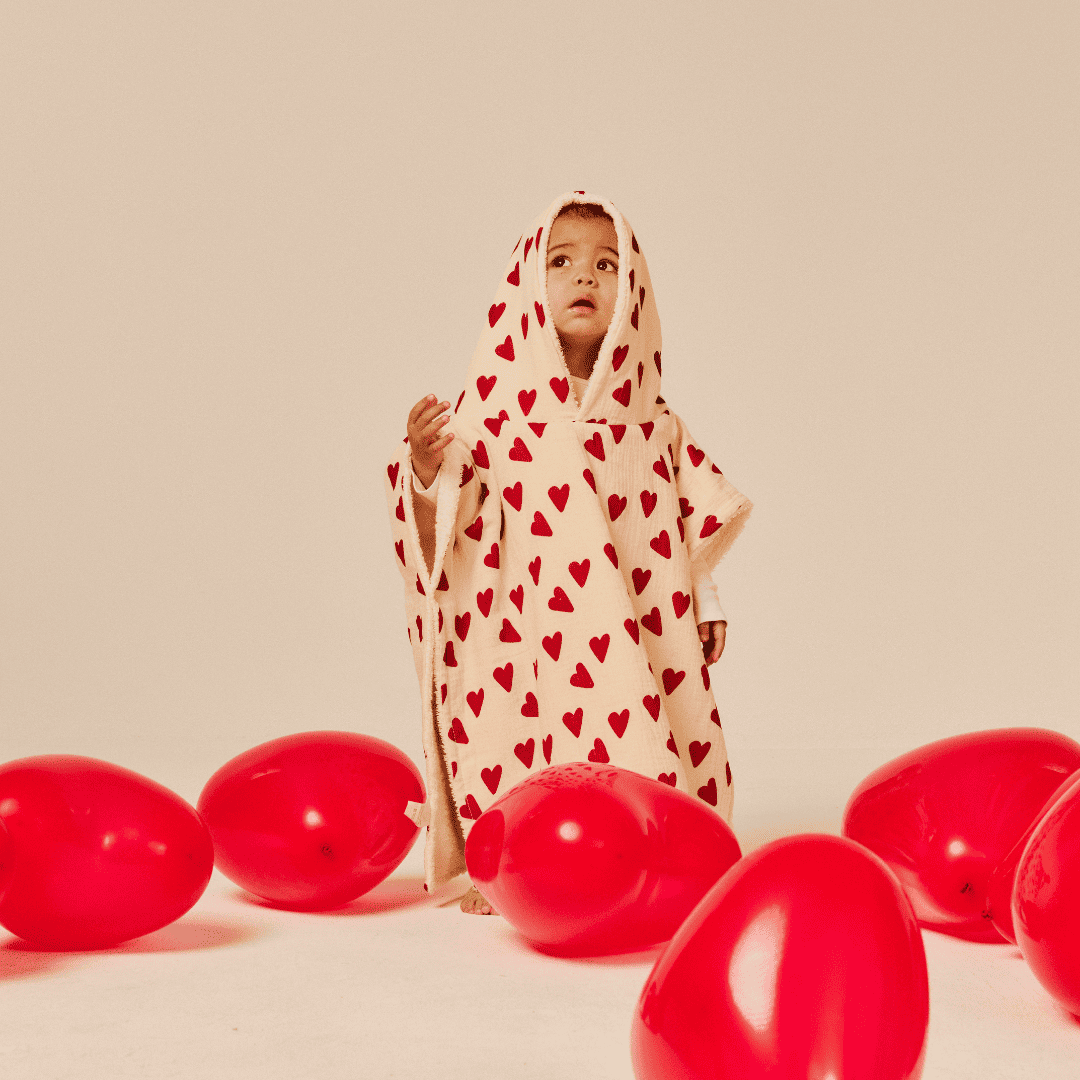 Bath poncho - Heart