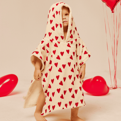 Poncho de bain - Coeur