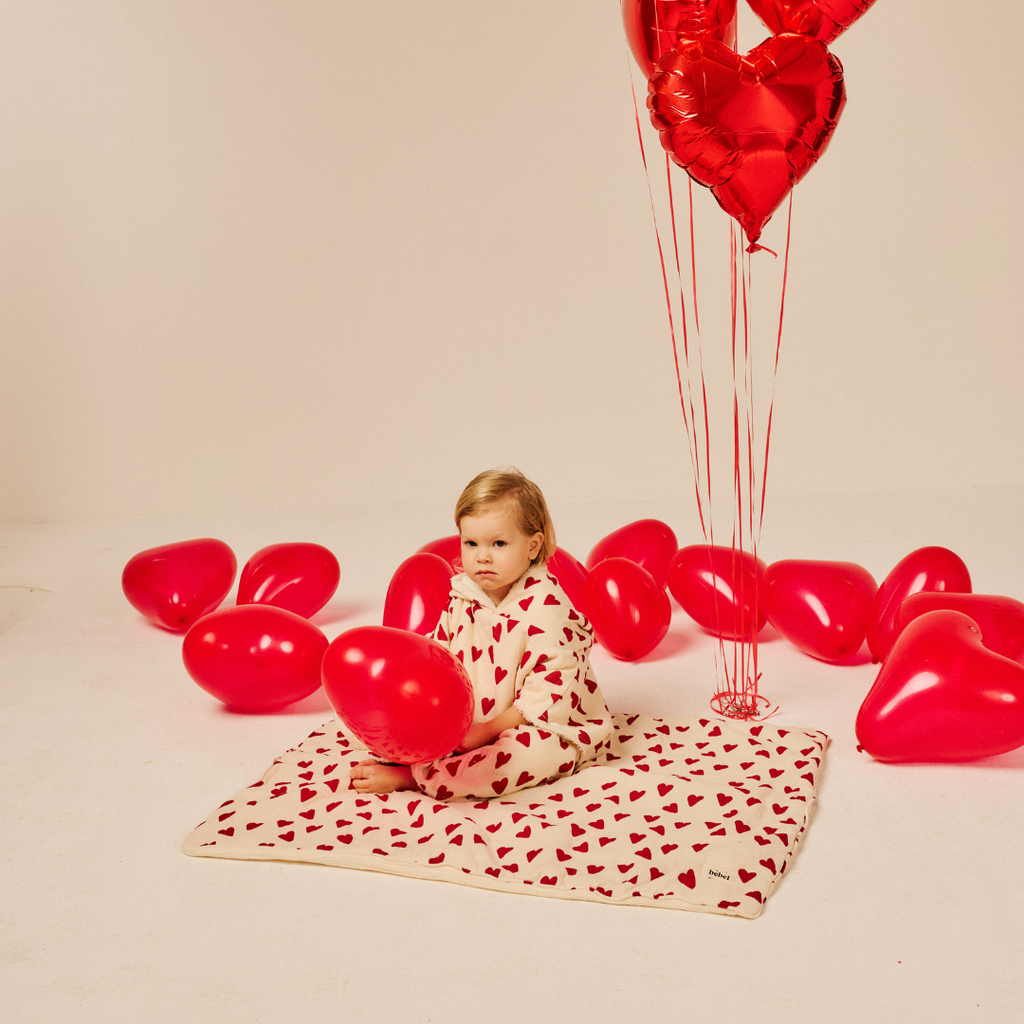 Double gauze blanket - Heart