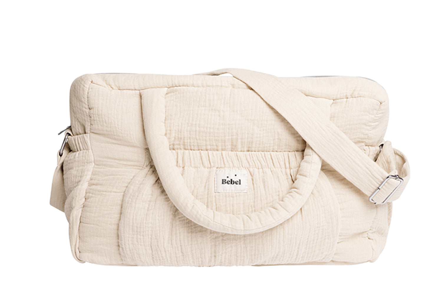 Cabas en laine et lin, sac à langer à accrocher à votre poussette – Adorna